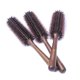 thumbnail image 3 of Cepillo de pelo de cerdas naturales, peines redondos para rizar con mango de madera para secar, peinar y rizar el cabello 8867-14, 3 of 8
