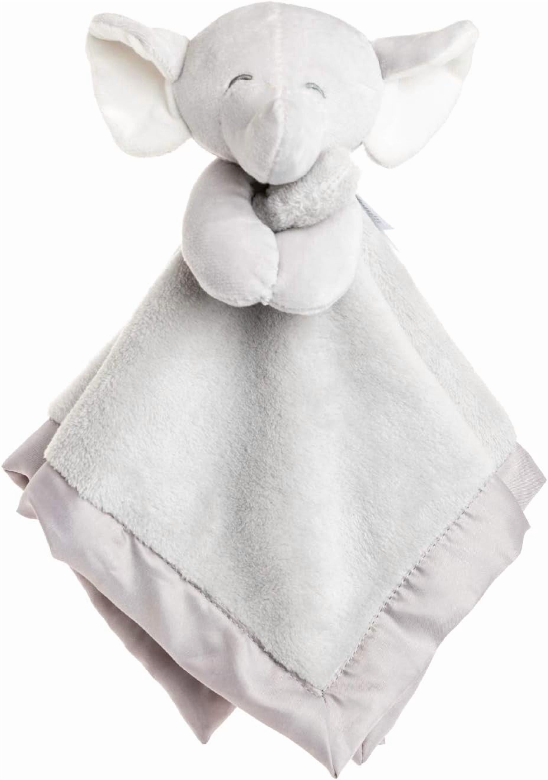Elephant New Baby Gift Set: Elephant Plush Stuffed Animal Lovey Security, Swaddling Blanket (I Love You ... Underneath The Moon), and Skinnamarink Board Book