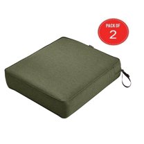Classic Accessories Montlake Patio FadeSafe Seat Cushion, Fern, 23"Wx25"Dx5"T ( Pack of 2 )