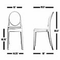 thumbnail image 2 of Chaise de côté fantôme Nicer Furniture en clair, 2 of 5