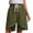 Green, variant on IROINNID Plus Size Cotton Shorts for Women Lightweight Summer Short Comfy Pants Elastic Waist Drawstring Comfy Shorts,Gray