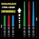 thumbnail image 2 of Light Up Saber LESUTER TOYS, paquete de 3 unidades con sonido FX para niños, 2 of 6