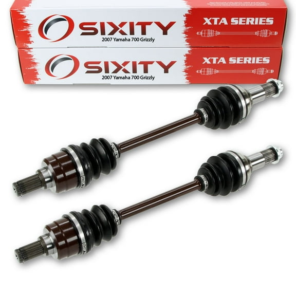 2 pc Sixity XTA Rear Left Right Axle compatible with Yamaha Grizzly 700 2007 - YFM700FGPW 4X4