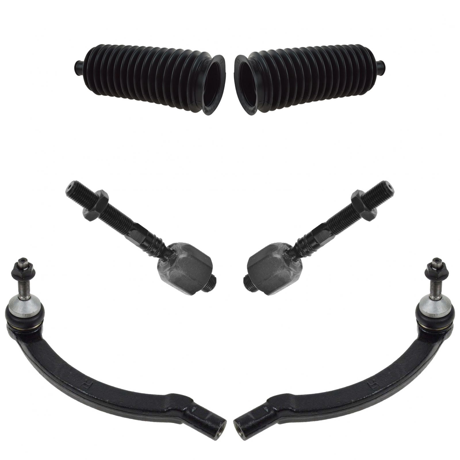 6xSuspension Inner Outer Tie Rod Sway Bar Links for Chevrolet Malibu