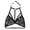 Black, variant on ZRBYWB Women's Bras Lace Halter Neck Criss Cross Back Lace Bra Deep V Scalloped Strappy Bralette Bras For Women