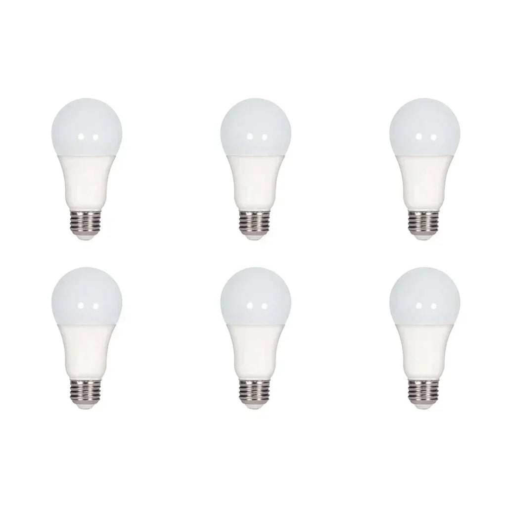 15W - A19 LED - Frosted - 3000K - Medium base - 220 deg. Beam Angle - 120V - 6-Pack