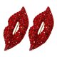 thumbnail image 5 of ColoMX 2pcs Los labios rojos para mujeres Broche Pin Fashion Rhinestone Lip Shape Pins Ideal para la boda de la boda Valentín de la ropa de San Valentín Accesorio, 5 of 7