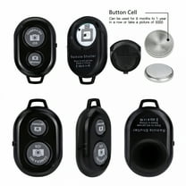 GJX Camera Shutter Remote Control with Bluetooth Wireless Technology - Create Amazing Photos and Videos Hands-Free - Works with Most Smartphones and Tablets