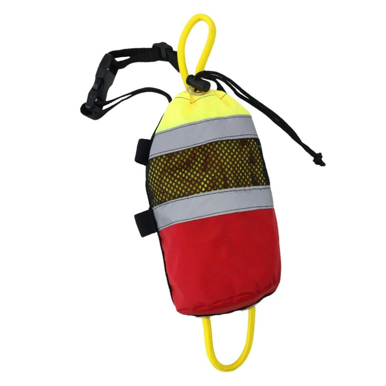 Throw Bag, High Visibility Flotation Device Reflective Throw Rope Throwable  16M for Water Sports Ice Fishing Boat Outdoor Accessories 