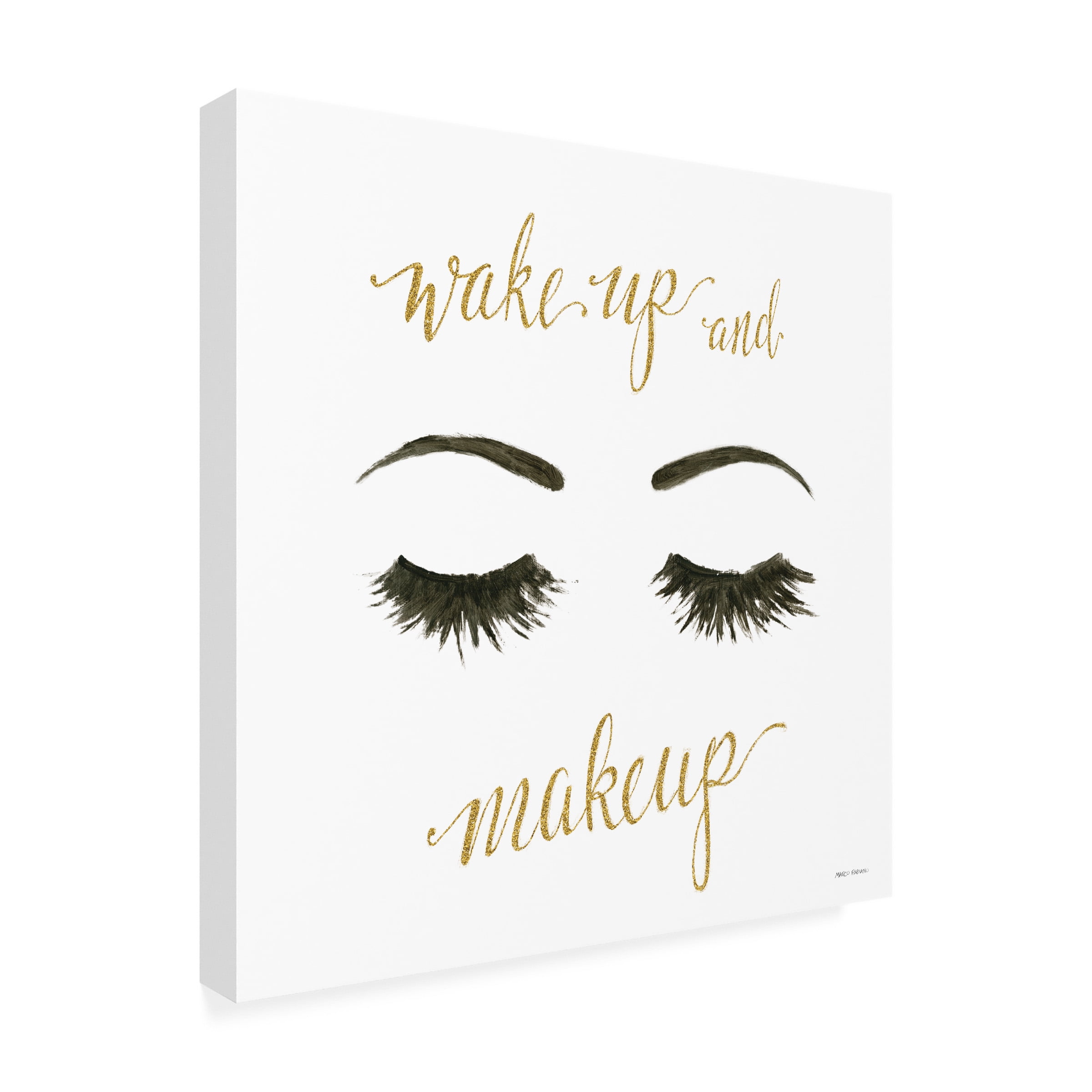 Trademark Fine Art 'Wake Up and Make Up I' Canvas Art by Marco Fabiano