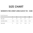 thumbnail image 5 of LAT Women’s Heavyweight Long Sleeve T-Shirt 100% Ring-Spun Cotton Crewneck Relaxed Casual Tee (Denim+White 2 Pack, L), 5 of 7