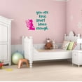 thumbnail image 2 of Girls You are Kind Smart Brave enough Cute Quotes & Sayings Wall Decal Decoration Brave Motivational Wall Decal for Room Decor Lasts Years and Easily Removable - Size: 40 In(W) x 32 In(H), 2 of 5
