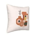 thumbnail image 2 of Square Throw Pillow Covers with Core, Abstract Aesthetic Pattern Pink Pillows for Sofa Beds, 18"x18", 2 of 9