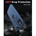thumbnail image 3 of XUCP-pour iPhone 11 Étui Magnétique avec Cache Coulissant pour Caméra, Compatible avec Magsafe, Protection contre les Chutes de Qualité Militaire avec Support Rotatif Intégré pour iPhone 11-Bleu, 3 of 4