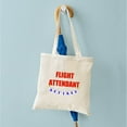 thumbnail image 4 of CafePress - Retired Flight Attendant Tote Bag - Unisex Canvas Tote Bag, Beige, 1-Piece, 4 of 6