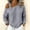 Gray women off shoulder tops a1, variant on Women's Fall Winter Long Sleeve Off Shoulder Tops Solid Asymmetric Loose Pullover Casual Basic Tshirt Dressy Blouses Trendy Street Style Vacation Clothes, Coffee XL