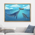 thumbnail image 2 of wall26 Framed Canvas Print Wall Art Trout Fish on Granite Background Marine Life Animals Digital Art Realism Nautical Scenic Colorful Ultra for Living Room, Bedroom, Office - 24"x36" Natura, 2 of 5
