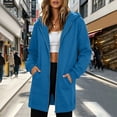 thumbnail image 2 of Kezqiaxn Womens Sweatshirt Fashion Long Sleeve Casual Sweatshirts Zip up Hoodie with Pockets Fall Winter Clothes Blue M, 2 of 8