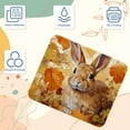 thumbnail image 3 of Rabbit Printed Square Gaming Mouse Pad, Non-Slip Rubber Bottom Mouse Mat for Office, 8.3x9.8 Inch, 3 of 6