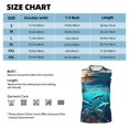thumbnail image 4 of Kdxio Hawaiian Ship Dolphin for Men's Muscle T-shirt,Sleeveless for Workout Running Athletic Gym Lounge Casual, 4 of 5
