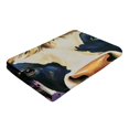 thumbnail image 6 of ZFLMY Cow Horns Airbrush Beach Towel for Women, Ultra-Soft Microfiber, Bathroom, Beach, Yoga, Camping, Hiking, 55.1x27.6 Inches 55.1x27.6in, 6 of 7