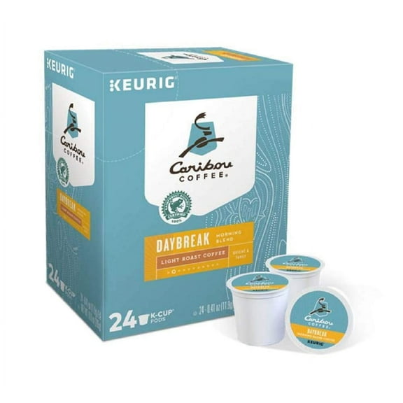 Keurig Coffee Pods K-Cups 16 / 18 / 22 / 24 Count Capsules ALL BRANDS / FLAVORS (24 Pods Caribou - Daybreak Morning Blend)