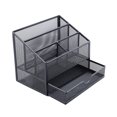 thumbnail image 3 of Organizador de Escritorio Nikou de Malla Metálica con Cajón para Libros Bolígrafos Grapadoras, 3 of 15