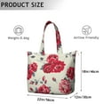 thumbnail image 5 of Flower Women's Large Weekend Travel Bag Moving Canvas Handbag Thick Double Layer Beach Weekend Travel Unisex Hospital Maternity Delivery with Toiletry Waterproof, 5 of 5