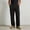 New-Black, variant on PNTUTB Fall Winter Men's Straight Leg Pants Elastic Waist Drawstring Loose Casual Solid Comfort Long Staple Cotton Pants with Pockets
