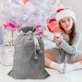 thumbnail image 5 of Ganfancp Simples Binding Mouth Design Gran Capacidad Drawstring Hairball Packing Bolsa de Regalo de Navidad Ofertas de La Semana 1X Bolsa de Regalo de Navidad, 5 of 5