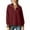 *Wine, variant on ClodeEU Women's Half Zip Stand Collar Long Sleeve Sweatshirt,Casual Loose Solid Pullover Top Army Green,Women's Plus L