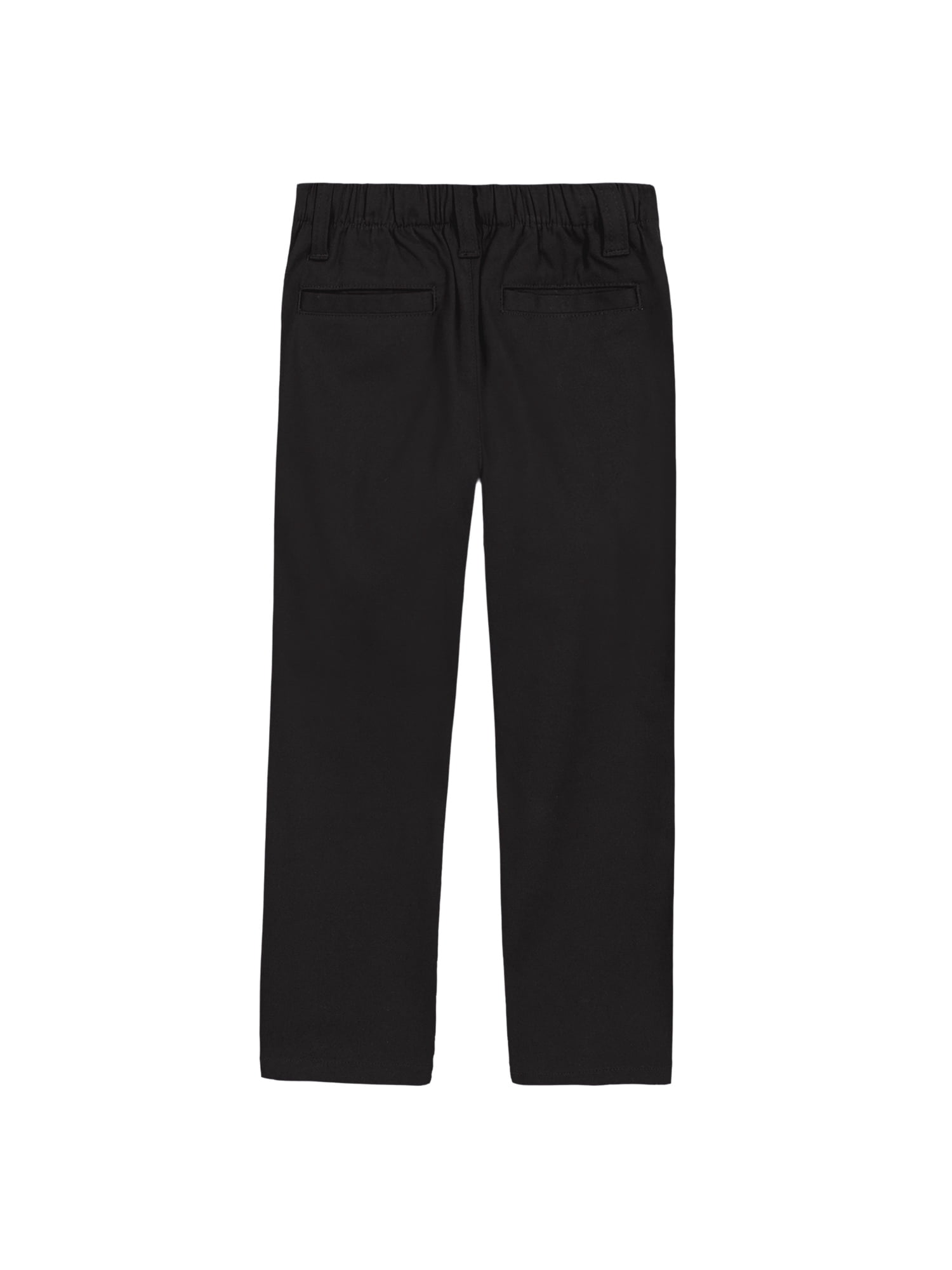 Wonder Nation Boys School Uniform Flat Front Performance Pants, Sizes 4-18 & Husky