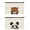 Panda Bear Red Panda, variant on WIRESTER Set 2 of Canvas Cosmetic Bag, Makeup Bag, Cosmetic Pouch for Women - Black Tan Rottweiler Shih Tzu Dogs