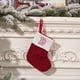 thumbnail image 1 of Fiudx Decoración del hogar Calcetines navideños bordados con letras del alfabeto y punto rojo, adornos navideños, calcetines de regalo coloridos de 26 letras, 1 of 4