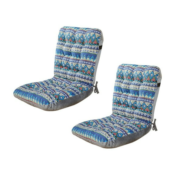 2Pcs Adirondack Rocking Chair Cushions High Back Patio Chair Cushions with Ties, Indoor/Outdoor Seat Pads,2*Cushion
