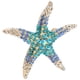 thumbnail image 1 of Broche De Pentagrama, Fácil De Combinar Broche De Estrella De Mar Encantador aleación Azul Océano Para Compromiso Para Aniversario Para Boda Para Fiesta Para Mujer, 1 of 7
