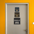 thumbnail image 5 of Signs ByLITA Square Emergency Exit Door or Wall Sign | Spanish Bilingual Business and Office Signs (Brushed Silver) - Large, 5 of 8