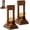 2PCS, variant on Luxury Desktop Cigar Cutter Guillotine, Table Top Cigar Cutter with Backstop and Catch Tray, Precision Cigar Guillotine Trimmer, Vintage Desk Cigar Accessory Gift for Men (2PCS)