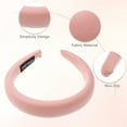 thumbnail image 4 of Fabric Wide Headbands Simplicity Design Classic Style 1.18inch Pink for Women Girl, 4 of 7