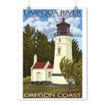 thumbnail image 2 of Umpqua River, Oregon, Lighthouse (9x12 Wall Art Print, Home Decor), 2 of 3