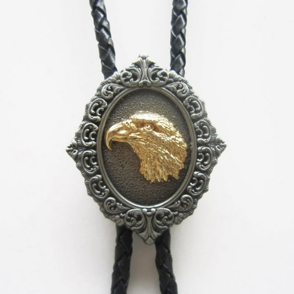 Vintage Style Western Eagle Head Wedding Bolo Tie