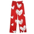 thumbnail image 4 of Enjoytime Valentines Day Gifts Womens Pajama Sets 2Pcs Pj Sets Heart Printed Button Down Pjs Set Sleepwear Loungewear Pajamas, 4 of 4