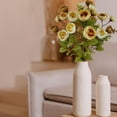 thumbnail image 4 of Mainstays 17.75in Indoor Artificial Mini Ranunculus Bush, Cream and Yellowish Colors., 4 of 5