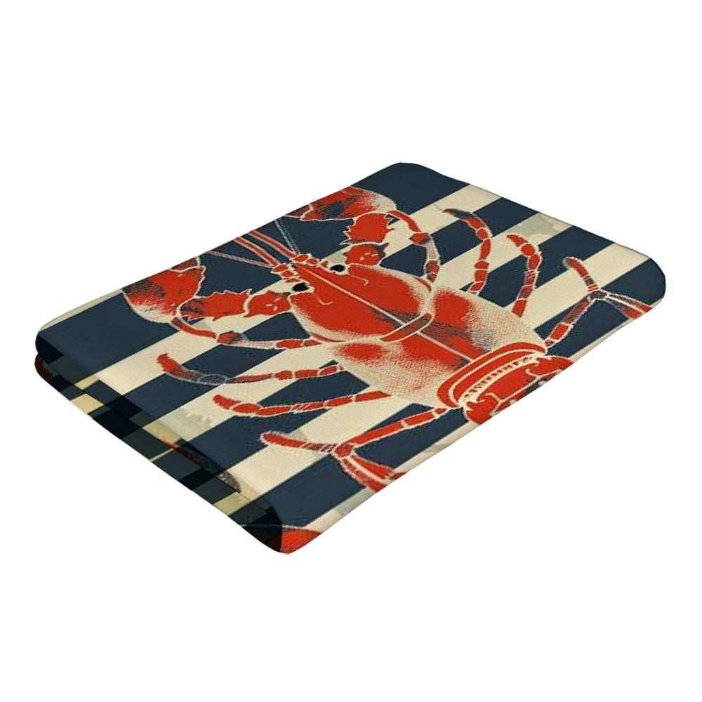 PHYHOO  Retro Marine Lobster Beach Towel, Absorbent Quick Dry Swimming Yoga Beach Towels, Large Sand Free Microfiber Beach Towel for Women, Men, Kids 30x60in