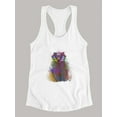 thumbnail image 3 of Colorful Badger Racerback Tank Women -Fab Funky Designs, Female XX-Large, 3 of 4