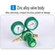 thumbnail image 4 of 2X Reguladores de Botella de Gas de Oxígeno O2 Inhalador de Presión Reductora Acetileno Regulador de Calibre Doble Regulador de Tanque de Oxígeno, 4 of 9