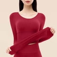 thumbnail image 3 of QQZ Women's Seamless Waffle Knit Thermal Long John Set, Deep U Neck Base Layer Top & Leggings, Moisture-Wicking Heat Retention Two-Piece Suit for Cold Weather Skiing Layering Warmth, 3 of 7