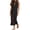 Black, variant on YuXingFu Seersucker Dress Women Maxi Square Neckline Plus Size Womens Dress Sleeveless Wrap Long Casual Summer White S