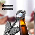 thumbnail image 5 of Abridor de vino, 3 en 1, aleación de zinc, sacacorchos de primera calidad, abridor de botellas de vino con abridor de botellas multifuncional, color negro y gris, 5 of 5