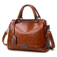 thumbnail image 3 of Bolso de mujer, bolso retro, bolso de mujer con remaches de piel de aceite, bolso de mensajero, bolso de hombro para mujer, 3 of 6